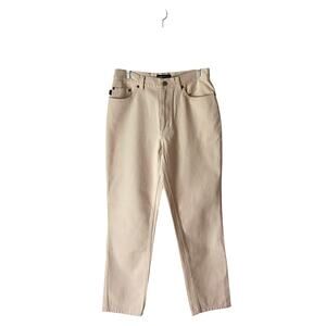 Lauren Ralph Lauren Cream Jeans Size 8 Petite